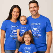 Jesus Has the Control – Christian Gamer Shirt with