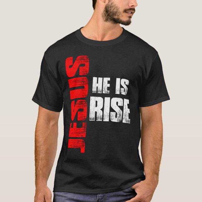 Camiseta Jesus he is Risen (Frente)