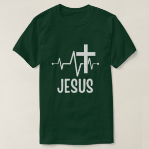 Camiseta Jesus Heartbeat Christian Unisex T Shirt