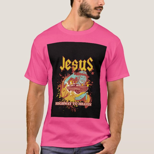 Camiseta Jesus Highway to Heaven (Frente)