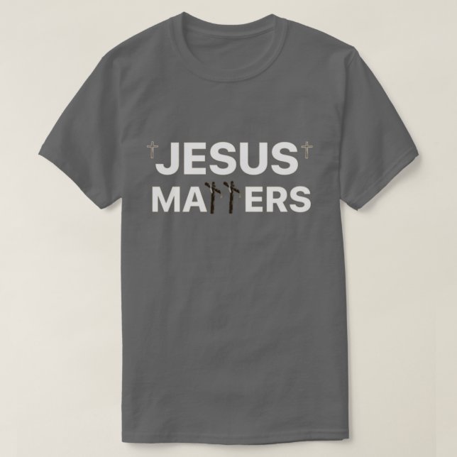 Camiseta jesus importa madeira (Frente do Design)