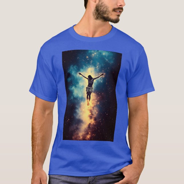 Camiseta Jesus In Space Resurrection 01 (Frente)
