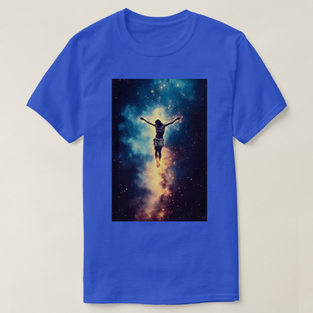Camiseta Jesus In Space Resurrection 01 (Frente do Design)