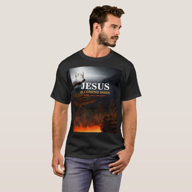 CAMISETA JESUS IS COMING SOON (Frente Completa)