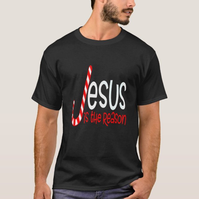 Camiseta Jesus Is The Reason Christian Religious Christmas  (Frente)