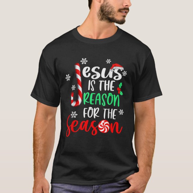 Camiseta Jesus Is The Reason For The Season Christmas Xmas  (Frente)