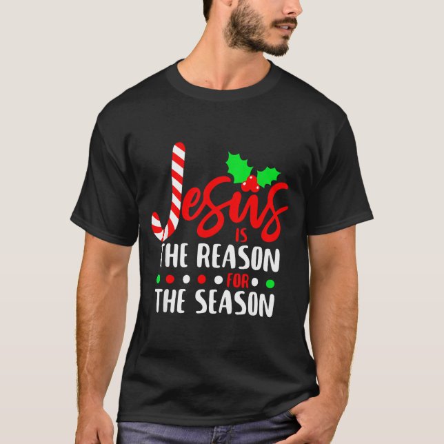 Camiseta Jesus Is The Reason For The Season Christmas Xmas  (Frente)