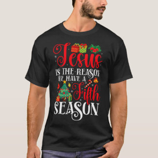 Camiseta Jesus Is The Reason With Cross Christian Pajamas