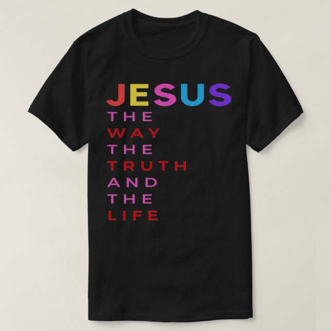 Camiseta Jesus is the way  (Frente do Design)