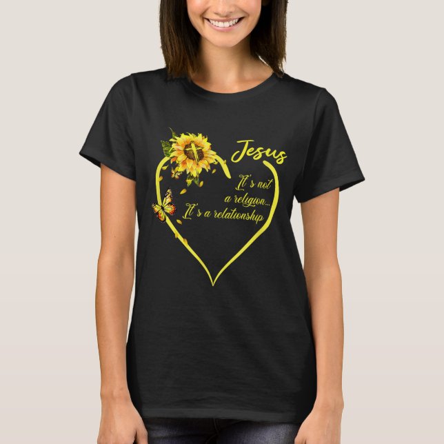 Camiseta Jesus It's not a Religion It's a Relationship Sunf (Frente)