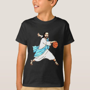 Camiseta Jesus joga basquete no Natal