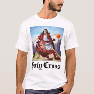 Camiseta Jesus Jogando Basquete contra Satã Diabo