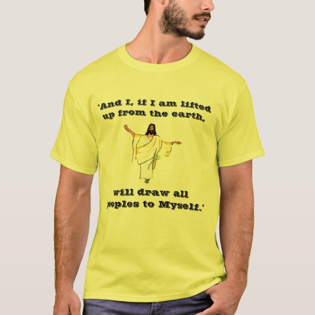 CAMISETA JESUS, LEVANTADO DA TERRA (Frente)