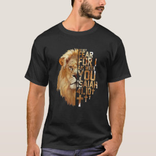 Camiseta Jesus Lion Isaiah 41:10 Bíblia Religiosa Cristã