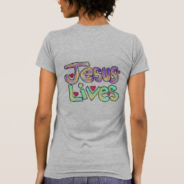 Camiseta Jesus Lives Hand Drawn Christian Art 