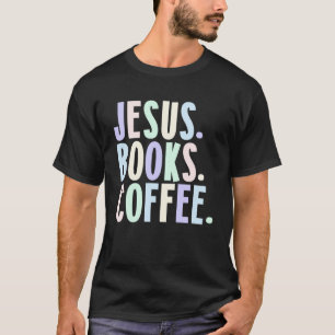 Camiseta Jesus Livros Café
