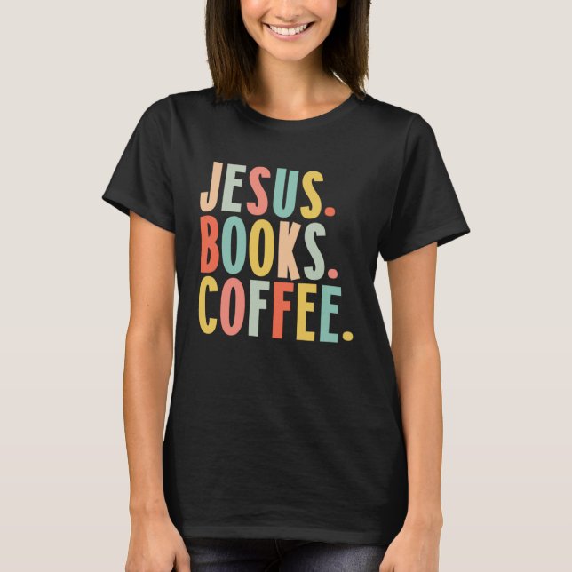 Camiseta Jesus Livros Café 1 (Frente)