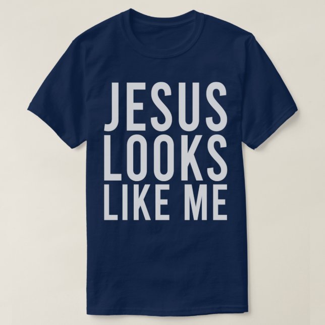 Camiseta Jesus looks like me (Frente do Design)