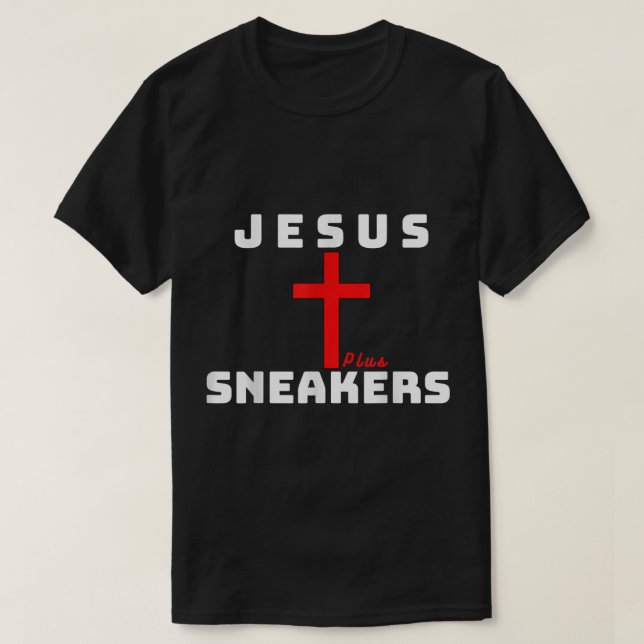 Camiseta Jesus Mais tênis (Frente do Design)