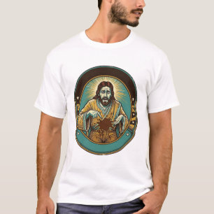 Camiseta Jesus Manchou as Calças de Café Antes de Encontrar