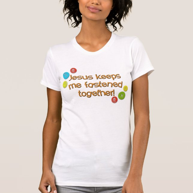 Camiseta Jesus mantem-me prendido junto para tee (Frente)