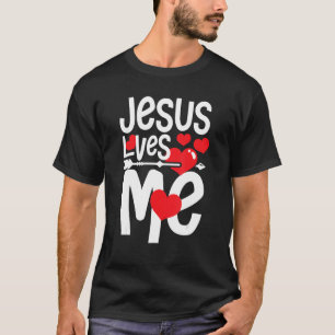 Camiseta Jesus me ama, coração cristão, acredite