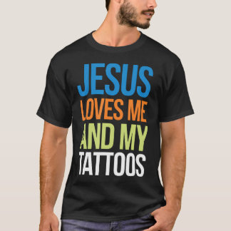 Camiseta Jesus Me Ama E Minhas Tatuagens
