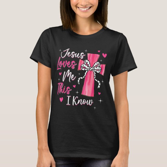 Camiseta Jesus Me Ama, Isso Eu Sei Deus Religioso Cristão (Frente)