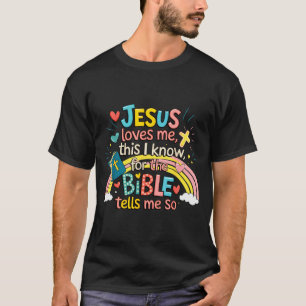 Camiseta Jesus Me Ama Isso Eu Sei Meninos Crianças Jesus Me