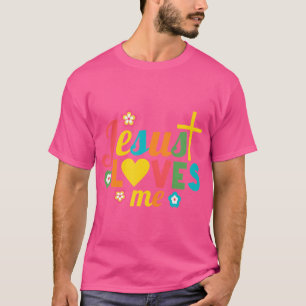 Camiseta Jesus me ama Páscoa da Cruz Cristã