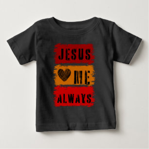 Camiseta Jesus Me Ama Sempre - Reze Versículo da Bíblia do 