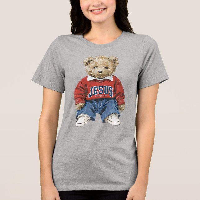 Camiseta Jesus Me Ama, Ursinho (Frente)