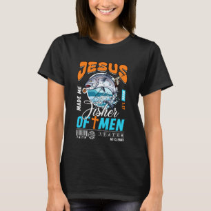 Camiseta Jesus Me Fez Pescador de Homens Fé Cristã Pescaria