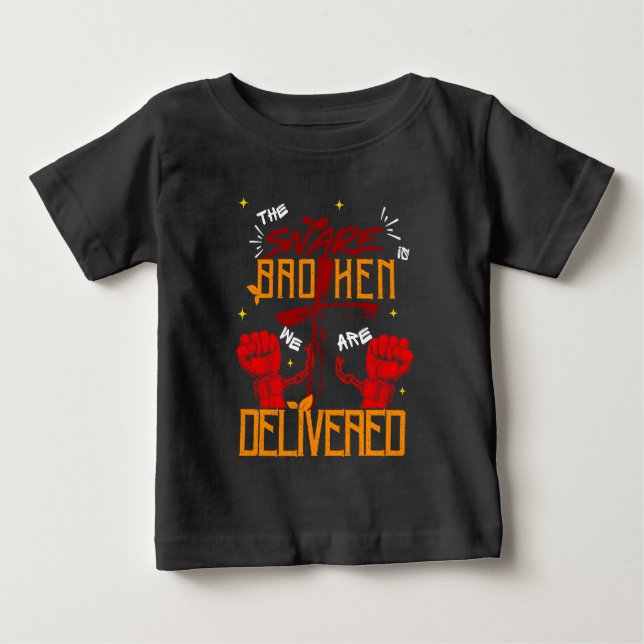 Camiseta Jesus Me Libertou Crença Cristã Espiritual (Frente)