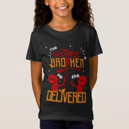 Camiseta Jesus Me Libertou Crença Cristã Espiritual Garota
