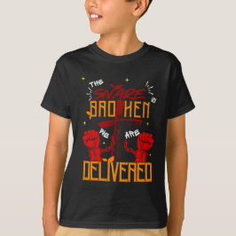 Camiseta Jesus Me Libertou Cristão Espiritual Acredite Cria