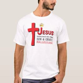 Camiseta JESUS ME RANSOMOU Páscoa Cristã