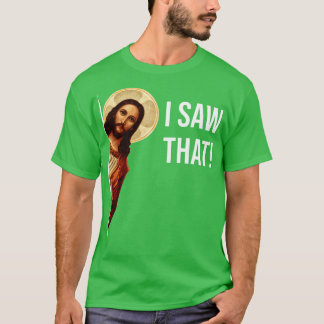 Camiseta Jesus Meme Eu Vi Aquela Caneca