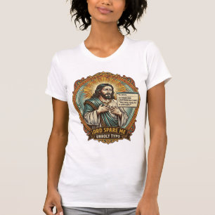 Camiseta Jesus Mensagem de Autocorreção Ruim Chefe Constran