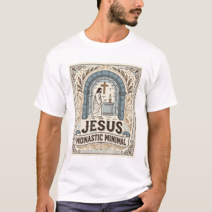 Camiseta Jesus Monástico Minimalista Jesus Monástico Minima