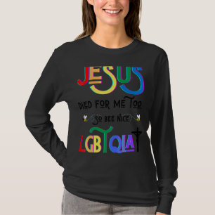 Camiseta Jesus Morreu Por Mim Também Tão Bonita Páscoa Lgbt