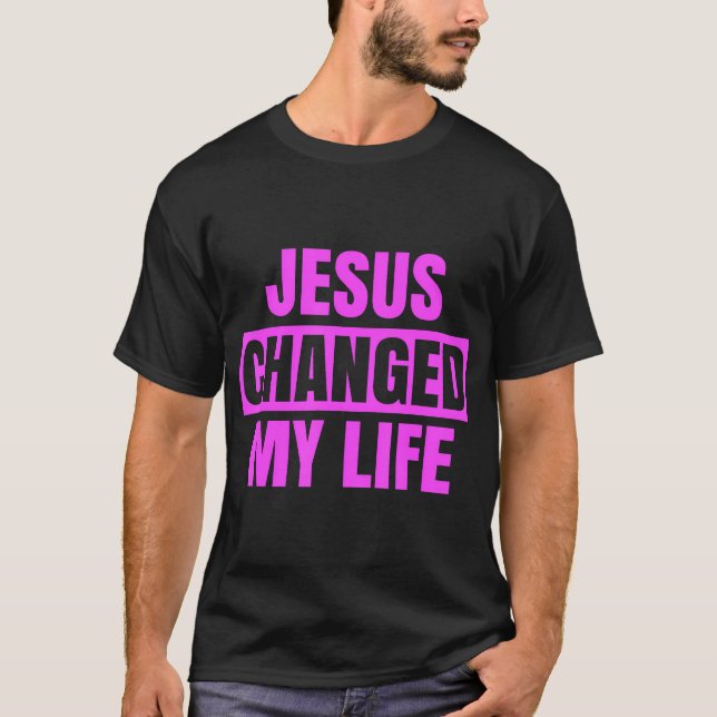 Camiseta Jesus Mudou Minha Vida Pergunte Como Defensor da F (Frente)