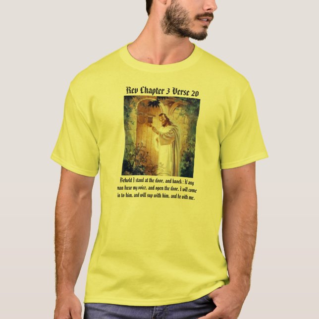 Camiseta Jesus na porta T/shirt (Frente)