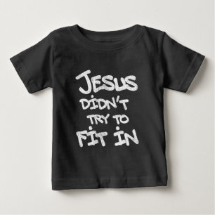Camiseta Jesus Não Tentou Se Encaixar Graffiti Grunge Engra