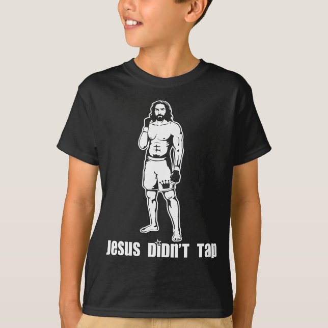 Camiseta Jesus não tocou MMA (Frente)