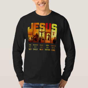 Camiseta Jesus Nascer Como Bebê Criança Cristã
