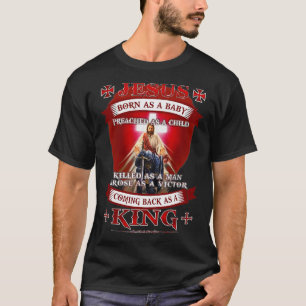 Camiseta Jesus Nascer Como Bebê Criança Cristã
