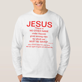 Camiseta Jesus nenhum outro nome