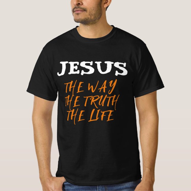 CAMISETA JESUS O CAMINHO A VERDADE A VIDA  (Frente)