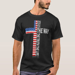 Camiseta Jesus O Caminho A Verdade A Vida Cruz Cristã
